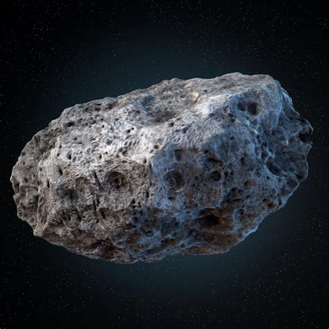 3d model asteroid meteoroid rock