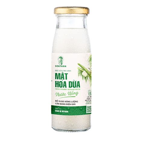 Nước uống mật hoa dừa Sokfarm – Cửa hàng thực phẩm hữu cơ Organicfood.vn