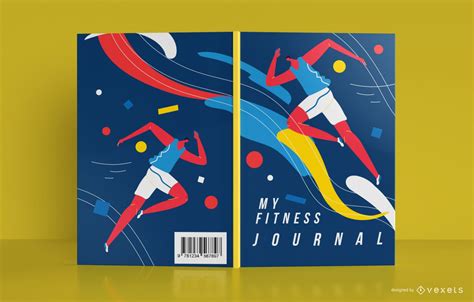 Sports Journal Book Cover Design Vector Download