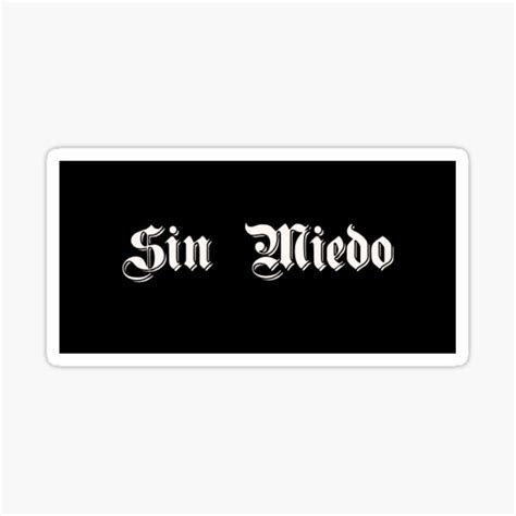 "Sin Miedo" Sticker by ellariah | Redbubble