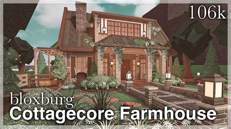 Bloxburg - Cottagecore Farmhouse Speedbuild (exterior) - YouTube