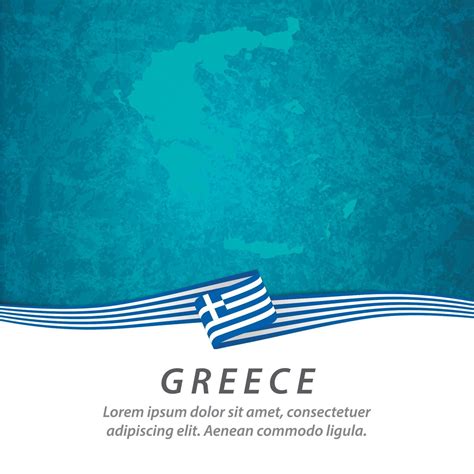 Greece flag with map 2711331 Vector Art at Vecteezy