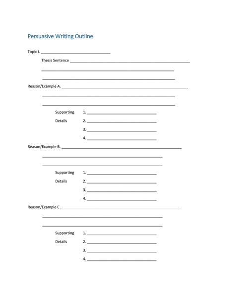 37 Outstanding Essay Outline Templates (Argumentative, Narrative, Persuasive)