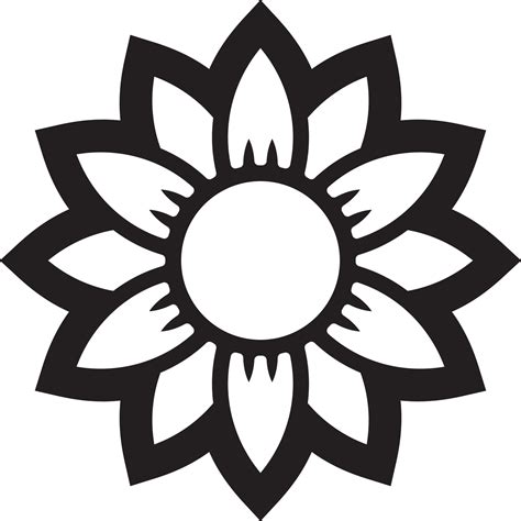 Sunflower Silhouette Vector Art, Icons, and Graphics for Free Download