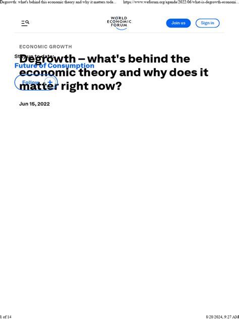 Degrowth_ what's behind this economic theory and why it matters today _ World Economic Forum | PDF