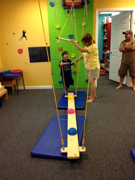 Swaying Balance Beams - Fun Factory Sensory Gym | Kids gym equipment, Kids gym, Kids room design ...