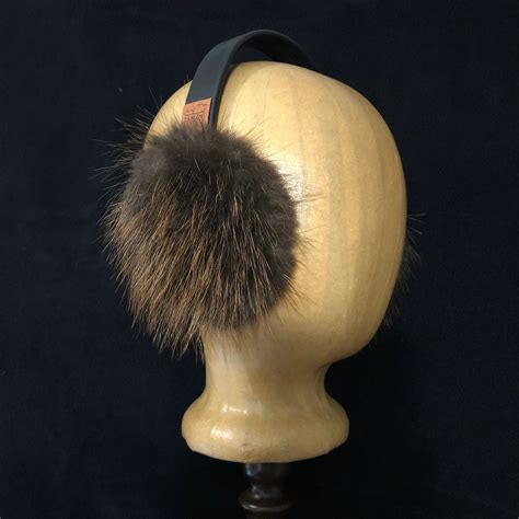 Beaver fur Earmuffs - Lined with Plucked & Sheared Beaver fur – Darling Leather And Fur LLC