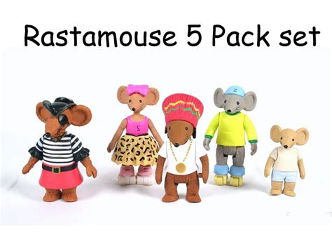 RASTAMOUSE Da Easy Crew & friends figure Pack set 5 figure Toys doll ...