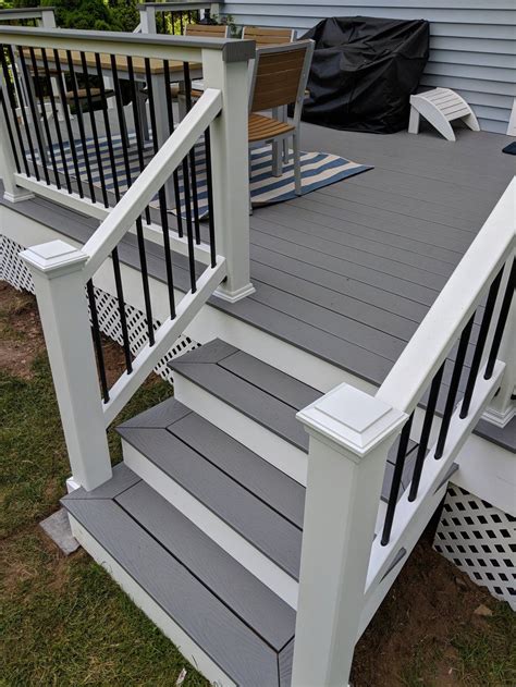 Related image | Trex patio, Patio deck designs, Patio stairs