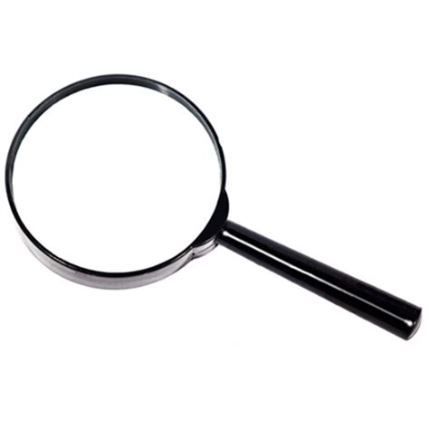 4" inch Large Handheld Magnifying Glass 3X Power REAL Glass Magnifier ...