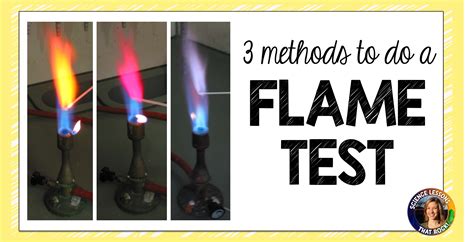 Chemistry Flame Test Lab - Science Lessons That Rock
