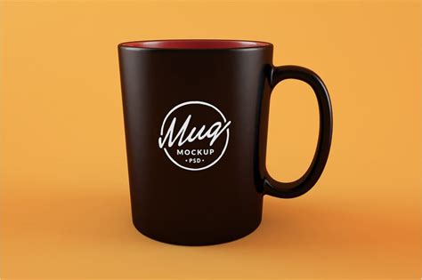 Black Coffee Mug Free Mockup - Free Mockup World