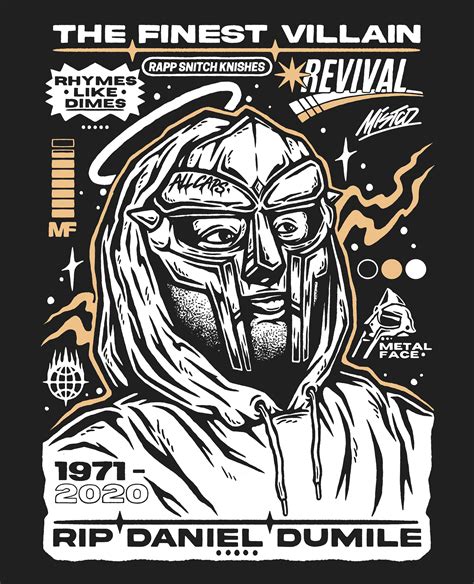 MF DOOM TRIBUTE TSHIRT - REVIVAL X MISTCO :: Behance