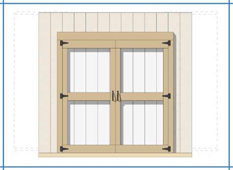 Shed Double Door DIY Plans - Build Blueprint