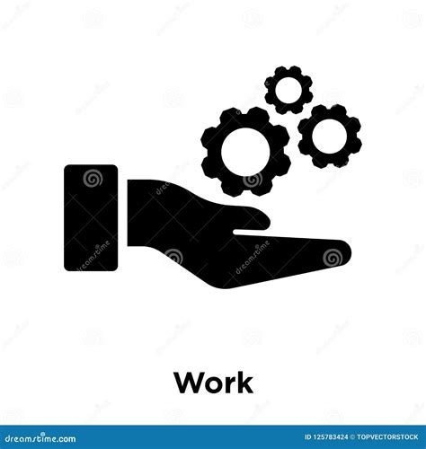 Work Icon Vector Isolated on White Background, Logo Concept of W Stock ...