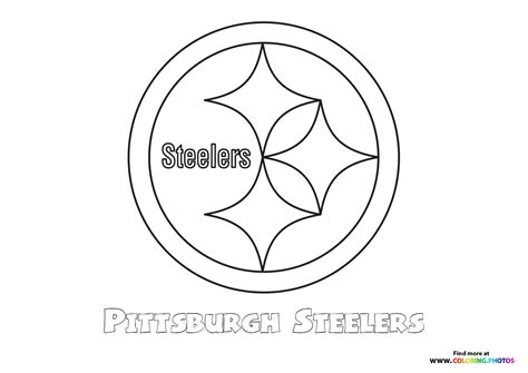 Pittsburgh Steelers NFL logo - Coloring Pages for kids