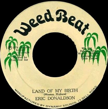 Eric Donaldson – Land Of My Birth (1978, Vinyl) - Discogs