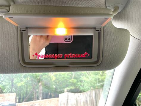 Passenger Princess Car Mirror Decal Tiny Decals Pink Car - Etsy