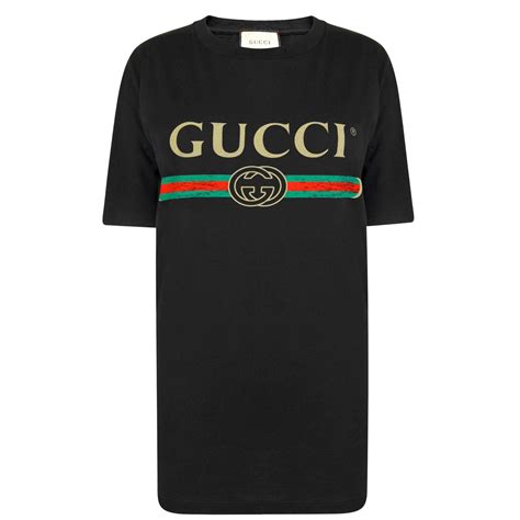 GUCCI | Fake Logo T Shirt | Women | Oversized T-Shirts | Flannels