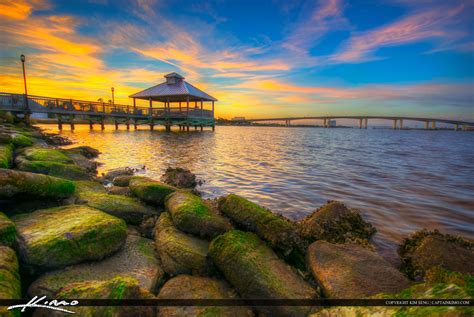 Daytona Beach Florida Sunset From Pier | HDR Photography by Captain Kimo