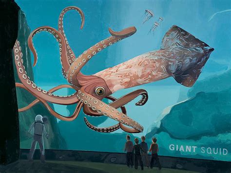 The Squid Painting by Scott Listfield - Pixels