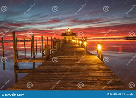 Sunrise Manteo NC Roanoke Marshes Lighthouse Stock Image - Image of illuminated, tourism: 169918657