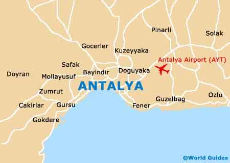 Antalya Maps and Orientation: Antalya, Turkey