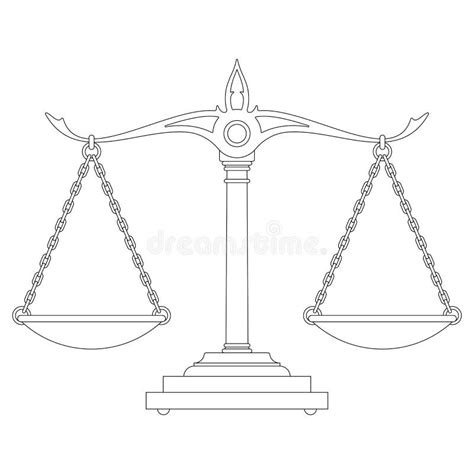 Scales of justice stock vector. Illustration of business - 169895764