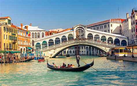 HD wallpaper: Rialto Bridge, Venice, Italy, grand canal at venice ...