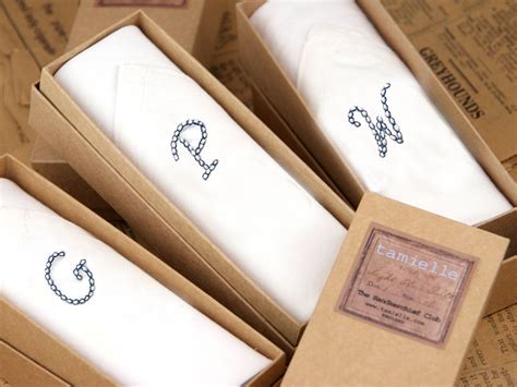 Handkerchiefs with initials | tamielle – The Handkerchief Club