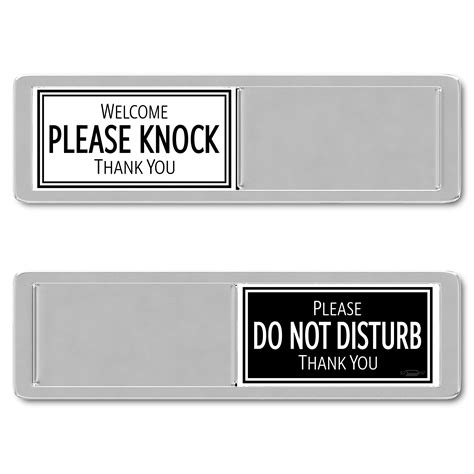 Buy Black & White Please Do Not Disturb Sign, Welcome Please Knock Office Decor, Do Not Disturb ...