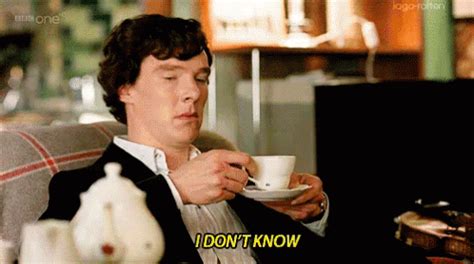 I Don't Know GIF - Sherlock IDK - Discover & Share GIFs