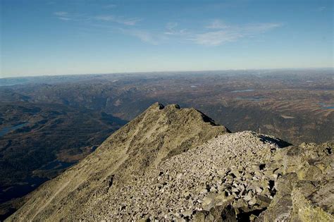 View north from summt of Gaustatoppen : Photos, Diagrams & Topos : SummitPost