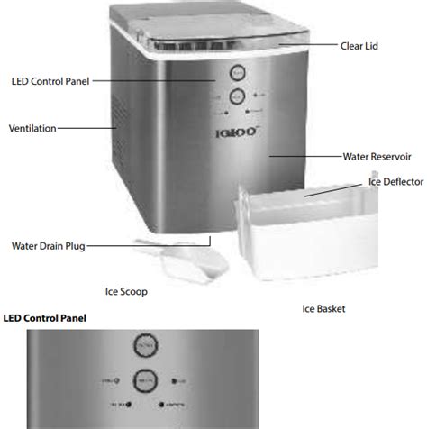 IGLOO ICEB33SS Ice Maker Machine Instruction User Manual - Manuals Clip