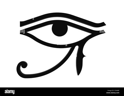 Eye of Horus symbol of the Egyptian god Horus, hieroglyph Stock Photo - Alamy