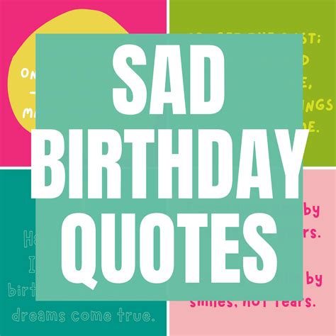 Sad Birthday Quotes Sayings