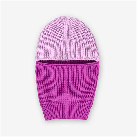 Ribbed Colorblock Balaclava | Color blocking, Knitting accessories, Neck warmer