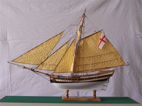 Ship model, Bermuda sloop of 1740