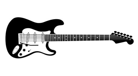 Electric Guitar Silhouette Clip Art