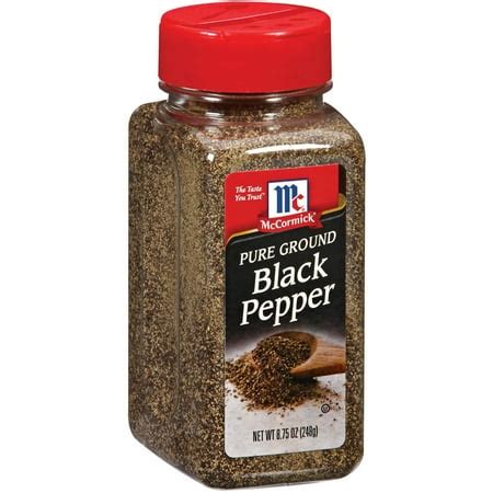 McCormick® Pure Ground Black Pepper 8.75 Oz Shaker - Walmart.com