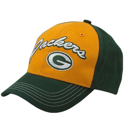 Green Bay Packers Youth Bruiser Structured Adjustable Hat - Green/Gold ...