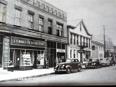 Main Street, Plain City, Ohio - 1938 | Plain city, Ohio, Union county