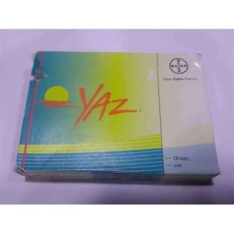 Yaz Tablet at Rs 390/strip | Contraceptive Pills in Mumbai | ID: 14706553533