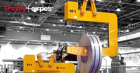 C-Hooks for lifting metal coils - Handling Projects | Crosby Airpes