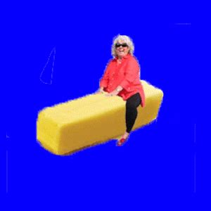 Paula Deen Riding Butter Gif