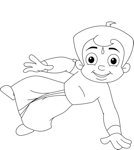 Chhota Bheem coloring page | Free Printable Coloring Pages