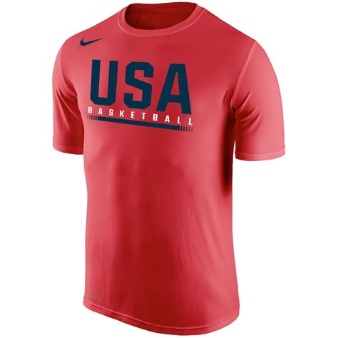 Men's Nike Red USA Basketball Legend 2.0 T-Shirt