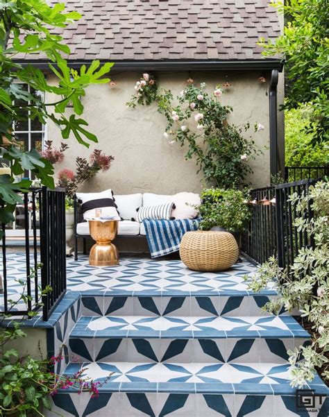 The Most Stylish Patios with Cement Tiles | Patio tiles, Backyard makeover, Outdoor decor