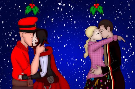 mistletoe kisses by Artsymlp12 on DeviantArt