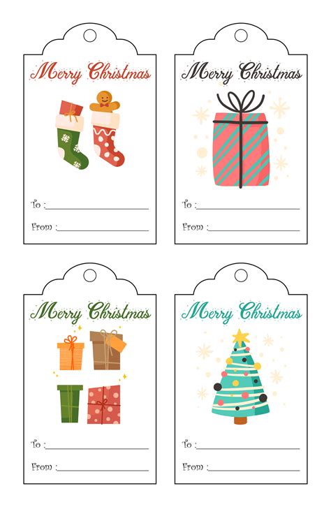 Printable Christmas Gift Stickers